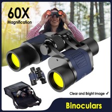 Binoculars 60x60 Zoom Outdoor Travel Telescope Hunting with Bag BAK4 Prism