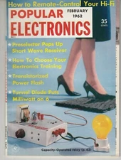 POPULAR ELECTRONICS Magazine, February, 1962, Preselector Shortwave Receiver 