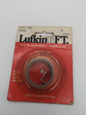 NOS! LUFKIN 1/2'' X 6' TAPE MEASURE REPLACEMENT BLADE REFILL, RW6