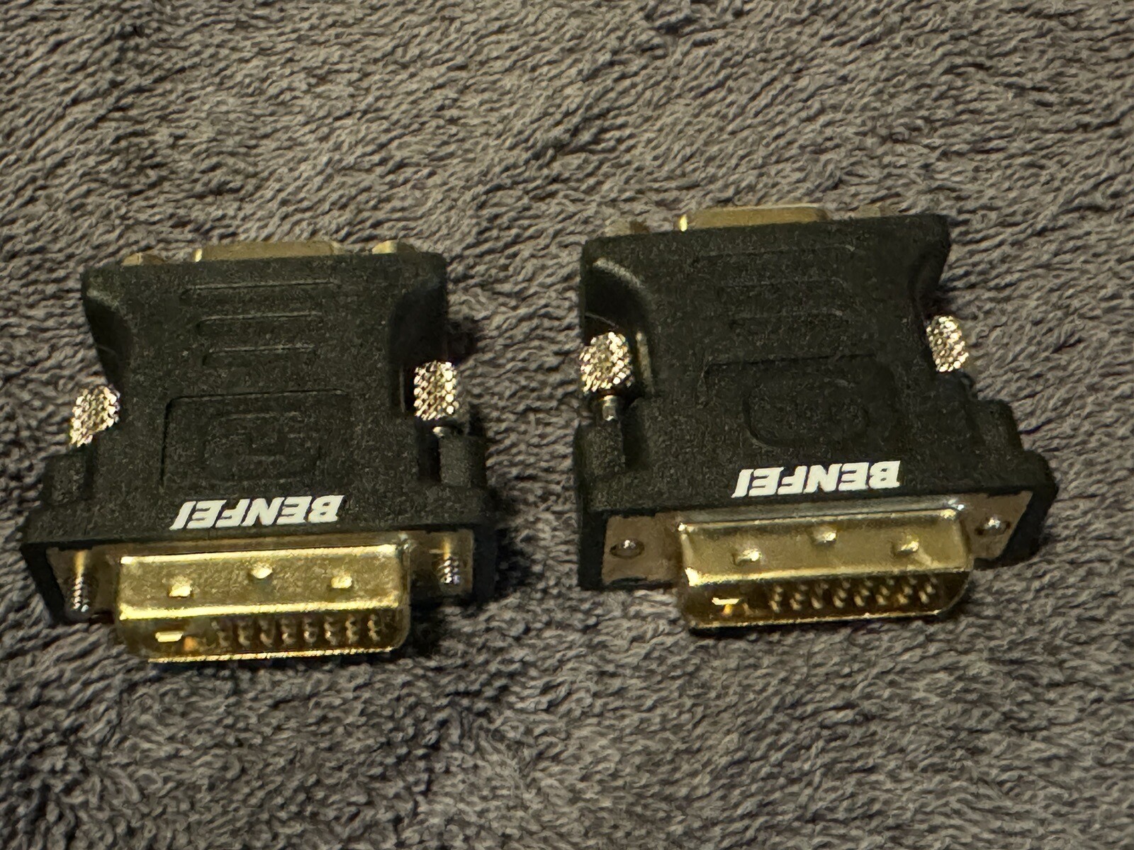 DVI-I to VGA Adapter, Benfei 2 Pack DVI 24+5 to VGA Male to Female Adapter 