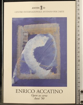 OPERE SU CARTA ANNO '90. ENRICO ACCATINO. ANTINOO.
