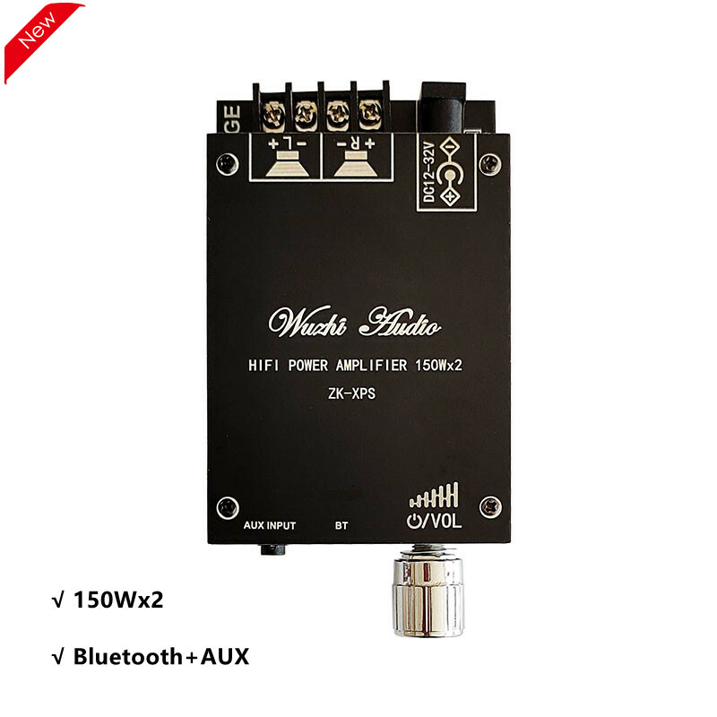 零音ページ ZK-XPS Hifi Power Amplifier 150Wx2 Bluetooth 2CH Stereo Amplifier