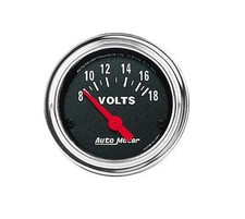 Auto Meter 2592 Traditional Chrome Electric Voltmeter Gauge 2 116 8-18 Volts