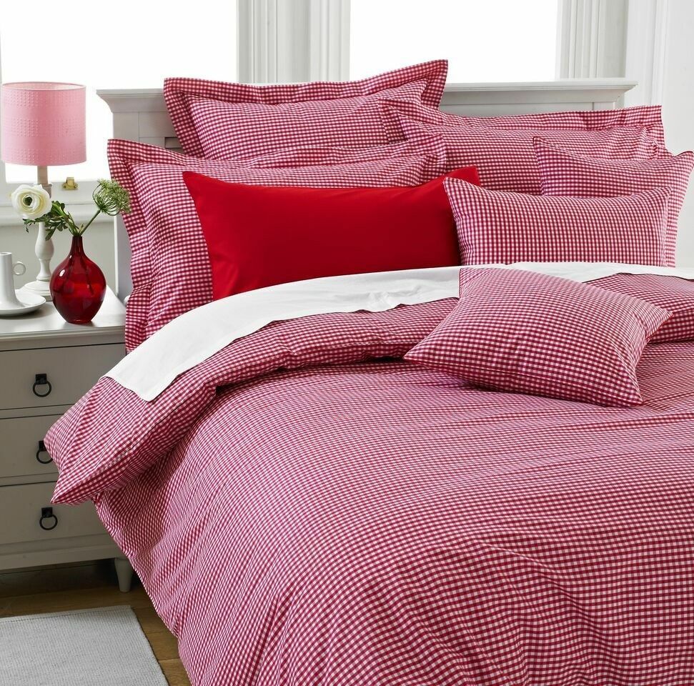 Check Duvet Covers Luxury Printed Gingham Single Double King Super