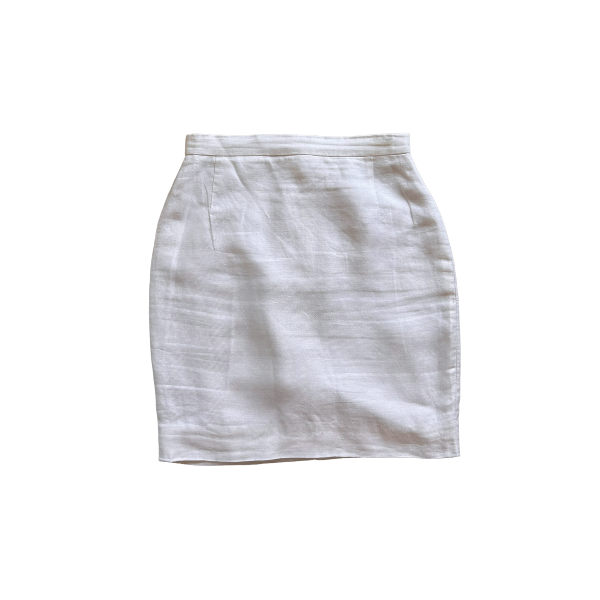 【送料&関税込】Weekend Max Mara High Waist Pencil Skirt Max Mara Puro Lino 100% Linen White High Waisted Pencil