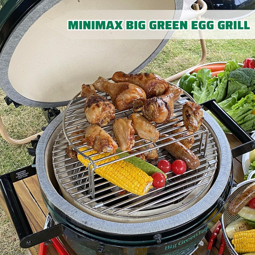 VANKEY Grill Expander for Kamado Joe JR, All-In-One Stainless Cooking Grate Stac - Picture 6 of 12