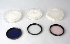 Lot of 3 55mm Vivitar 80A, Toyo Optics Skylight, Pro Diff Filters