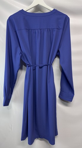 Loft Umstandsmode vielseitiges flieder lila Hemdkleid Taille zum Binden 3/4 Arm XL - Bild 5 von 10