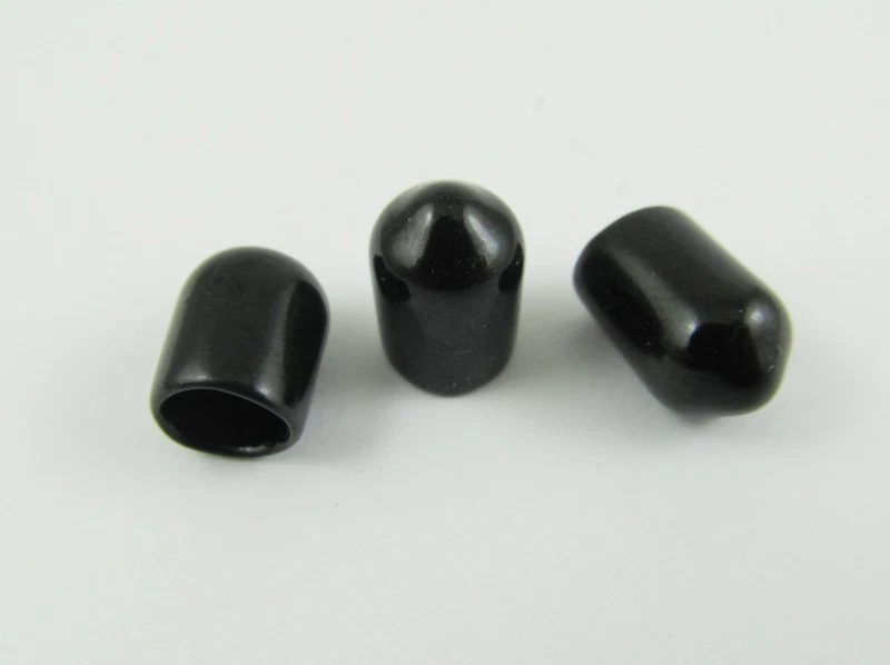 100pcs Black Plastic Covers Dust Cap for RP-SMA SMA Female Connector RF Adapter