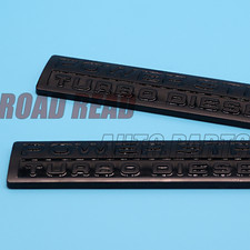2pc 2005-2010 For Power Stroke Turbo Diesel V8 Door Fender Side Emblem Badge
