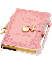 Diary with Lock and Keys for Girls Gift Ideas, 360 Gold Edged Pages Journal f...