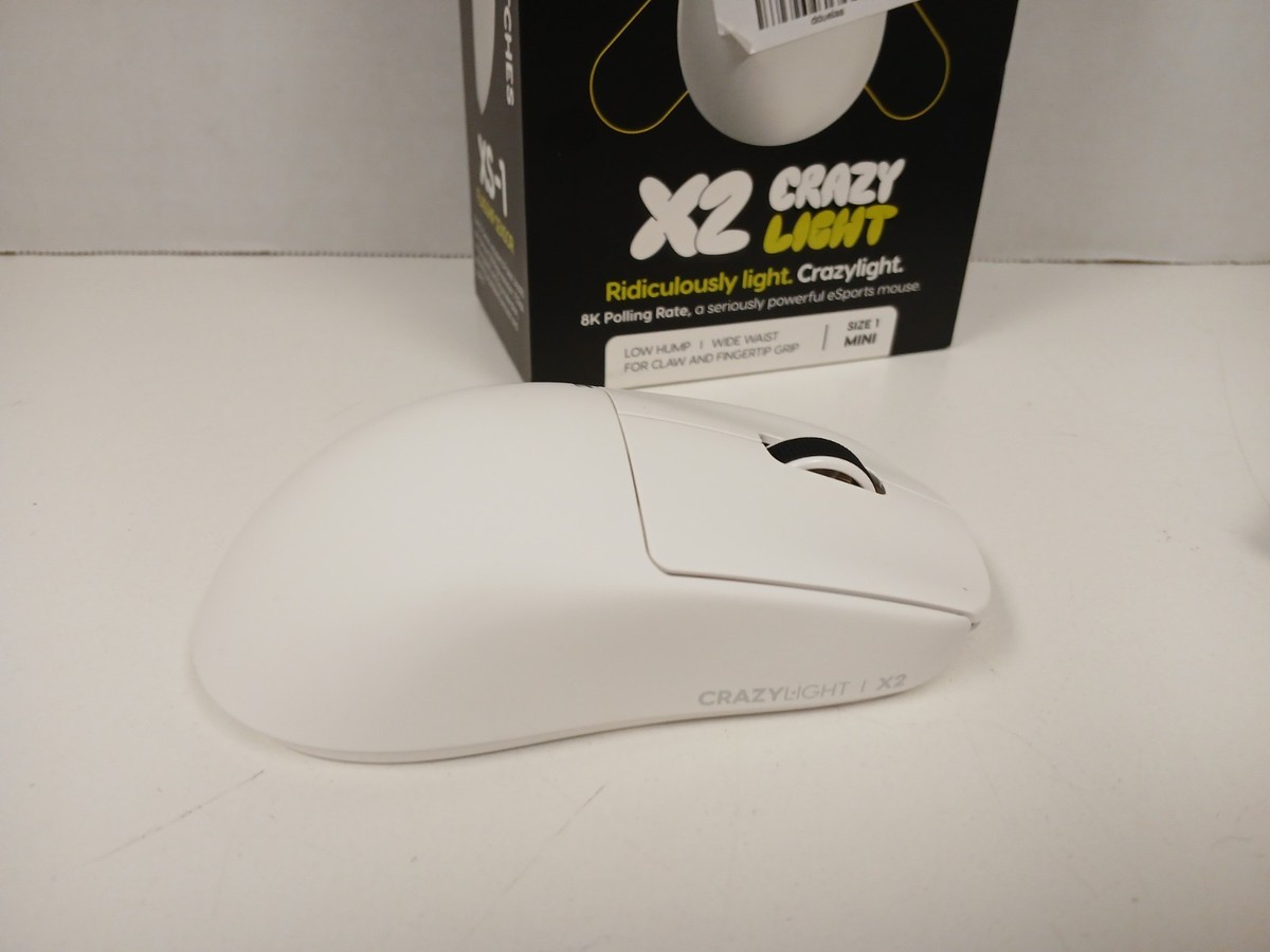 Pulsar X2 Crazy Light Wireless 8K Uyuni White Mouse, Size 1 Mini 