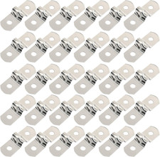 30 Pcs 1/4 Stainless Steel Two Hole Conduit C...