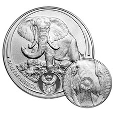 2024 South Africa Big Five (5) Elephant 1 oz Silver Coin 15.42 per troy oz