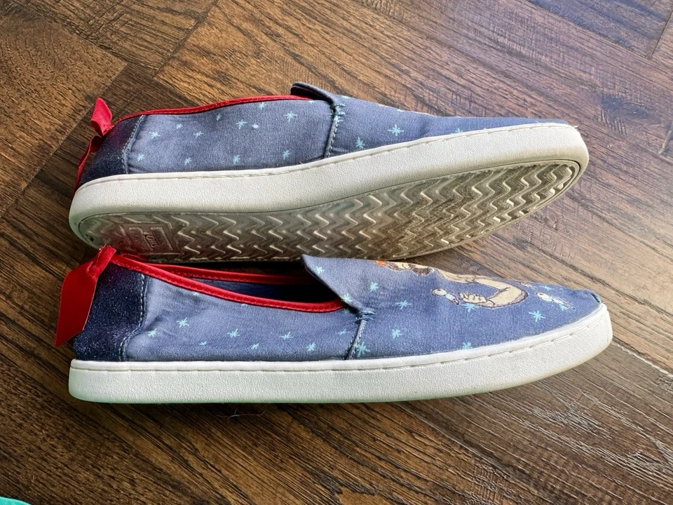 Tom’s Mujer’s Blancanieves Zapatos Con Lazos, Edición Limitada, Talla 7.5 Foto 4 de 4