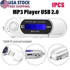 USB Digital MP3 Music Player Portable LCD Screen Support 32GB TF Card FM Radio