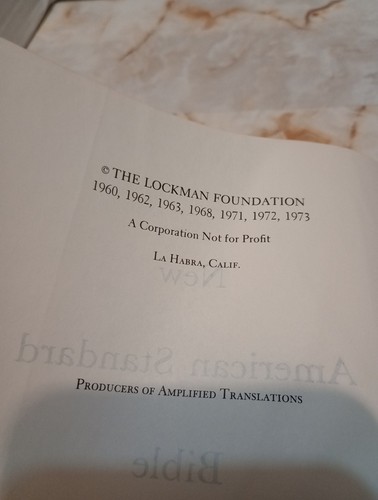 New American Standard Bible Reference Edition Concordance Creation House 1973 - Picture 7 of 7