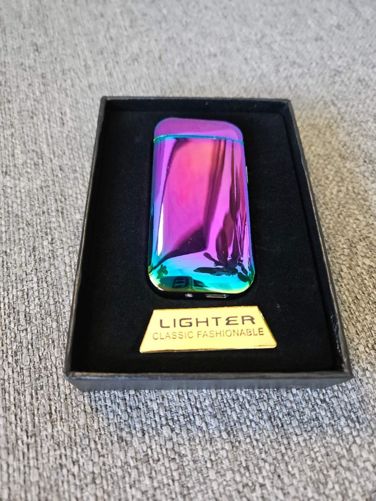Led Display Windproof Usb Rechargeable Lighters