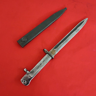ORIGINAL WW1 TURKISH ERZATS MAUSER GERMAN BAYONET MODIFIED TO NATO AND SCABBARD