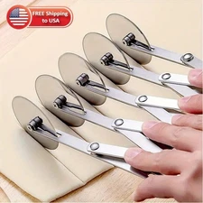 3/5Wheel Pastry Cutter Stainless Steel Expandable Pizza Slicer Durable Dough Cut