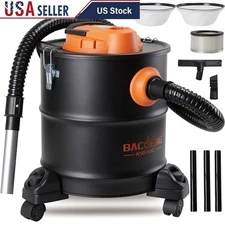 Fireplace Vacuum Cleaner 1200W HEPA Ash Vacuum Dual Filtration 5.3 Gallon New