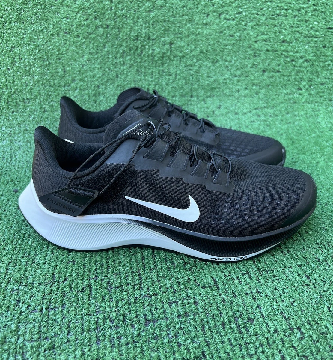 Nike Air Zoom Pegasus 37 FlyEase Black White W for sale | eBay