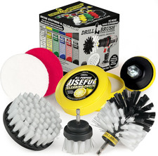 White Soft Bristle Nylon Brush Cleaning Supplies with All Purpose Cleaner Paste