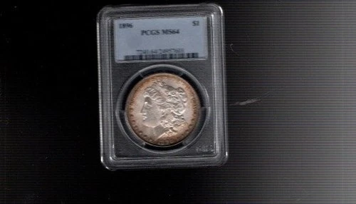 PCGS MS64 1896 SILVER DOLLAR--Some decolorization--FREE SHIPPING