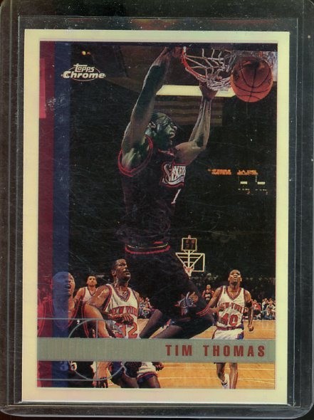 1997 Topps Chrome Refractor Tim Thomas RC #114 NM