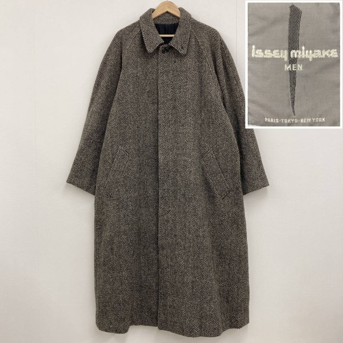 Issey Miyake Men, Vintage 1980s Issey Miyake Men Tailored Jacket Blazer Blouson Mens Size M Gray