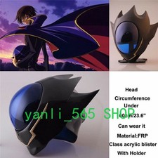 New Code Geass Lelouch Zero Helmet Mask FRP Unisex Cosplay Props Halloween Gifts