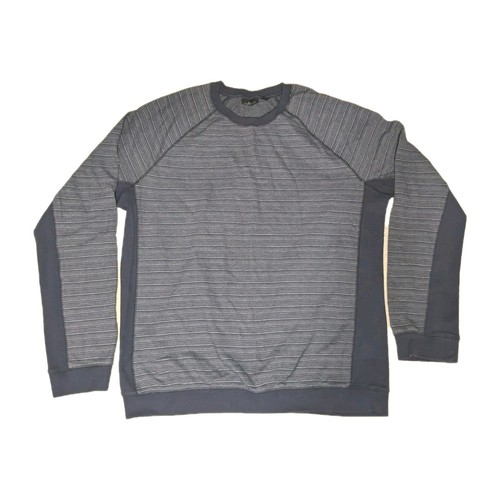 Men's Marc Anthony Blue Striped Long Sleeve Crew Neck Shirt Size XXL - Picture 5 of 5