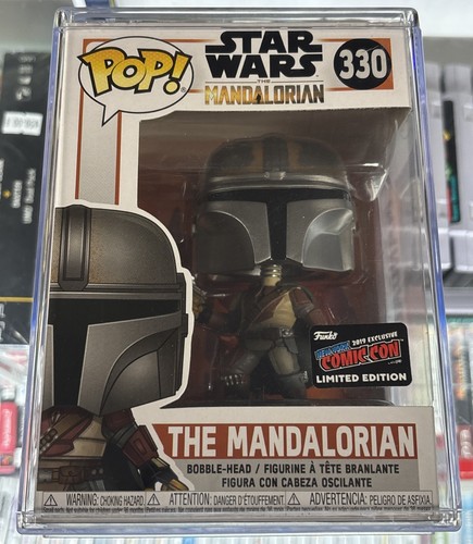 Funko Pop! Pegatina Star Wars The Mandalorian #330 NYCC Con exclusiva con protector - Imagen 2 de 12