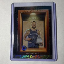 Panini 2023-24 NBA Hoops Premium Stock Trophy Case Prizm #11 Damian Lillard 
