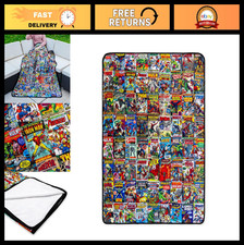 Cozy Fleece Throw Blanket - Marvel Comics Design, Soft Polyester, 45x60" for Sof