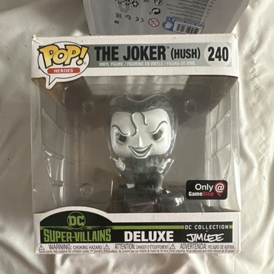 Funko Pop! The Joker (Hush) #240 Deluxe Vinyl Figure DC Super-Villains GameStop