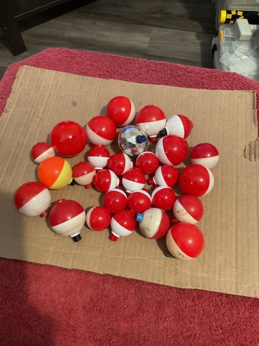 Large Supply of FISHING BOBBERS Round Floats SNAP ON