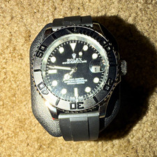 Rolex Yacht-Master 40mm Black Dial/Bezel Stainless Steel Black Rubber Date