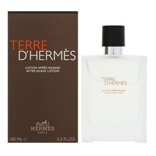 Hermes Terre D'hermès Mens Aftershave Lotion 100ml With Fragrance Gift