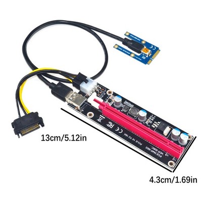 Mini PCIe to PCI 16X Riser for Laptop External Card EXP GDC BTC Miner
