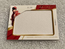 SHOHEI OHTANI 2018 Panini Immaculate JUMBO JERSEY #85/99 Rookie RC ANGELS WORN