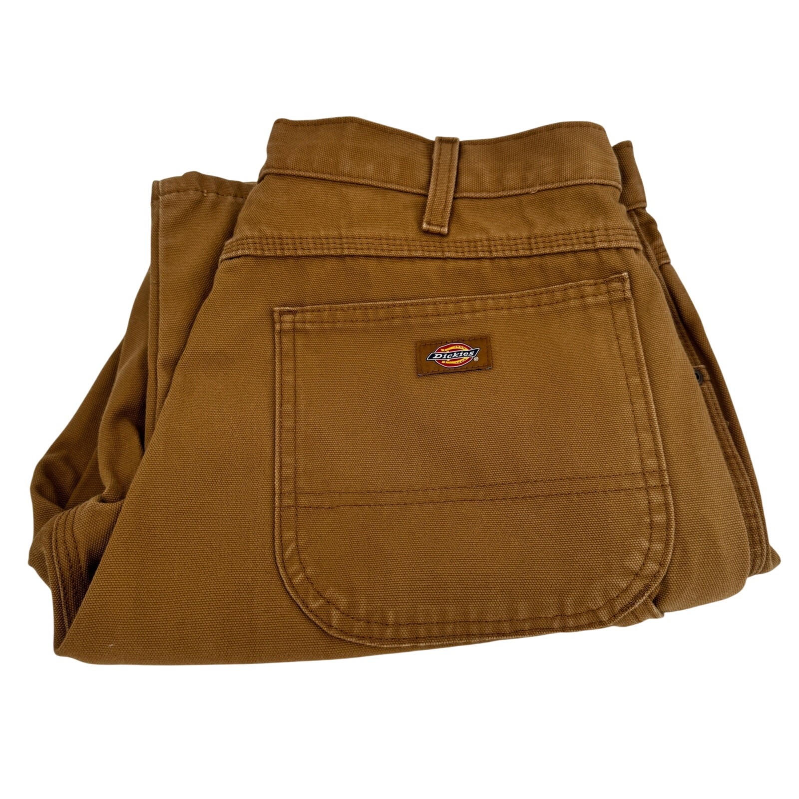 Dickies Carpenter Pants Mens 36x32 ACTUAL Brown Duck Heavyweight Relaxed Fit
