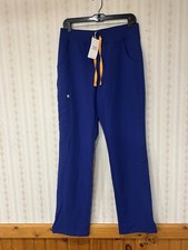 NWT Figs Kade Cargo Scrub Pants Women s MT Blue Drawstrings