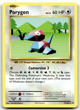 Porygon 71/108 Uncommon Evolutions Pokemon Moderately Played