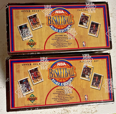 2X 1991-92 Upper Deck Basketball Factory Sealed Set Lot Michel Jordan Rare