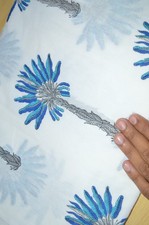 Hand Block Palm Tree 100 Cotton 7 Yard Fabric NO TARRIF CHARGES 100  ZK 271