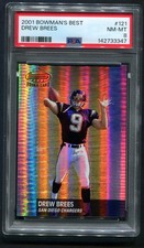 2001 Bowman's Best Drew Brees RC 934/1499 PSA 8 NM-MT