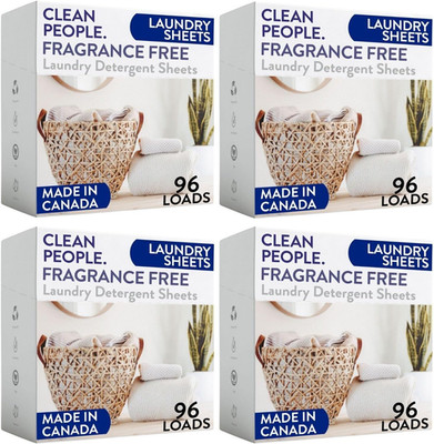Clean People Laundry Detergent Sheets- Recyclable Packaging, Hypoallergenic, Sta