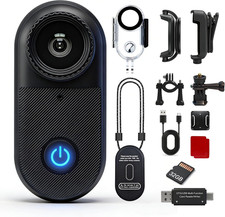 Mini Body Camera, Audio and Video Recording for Vlogging, Black