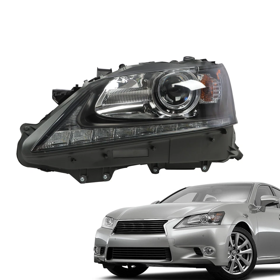 Driver Side HID w/o AFS LED DRL Projector Headlight For 13-15 Lexus GS350 GS450h - image 2 of 4